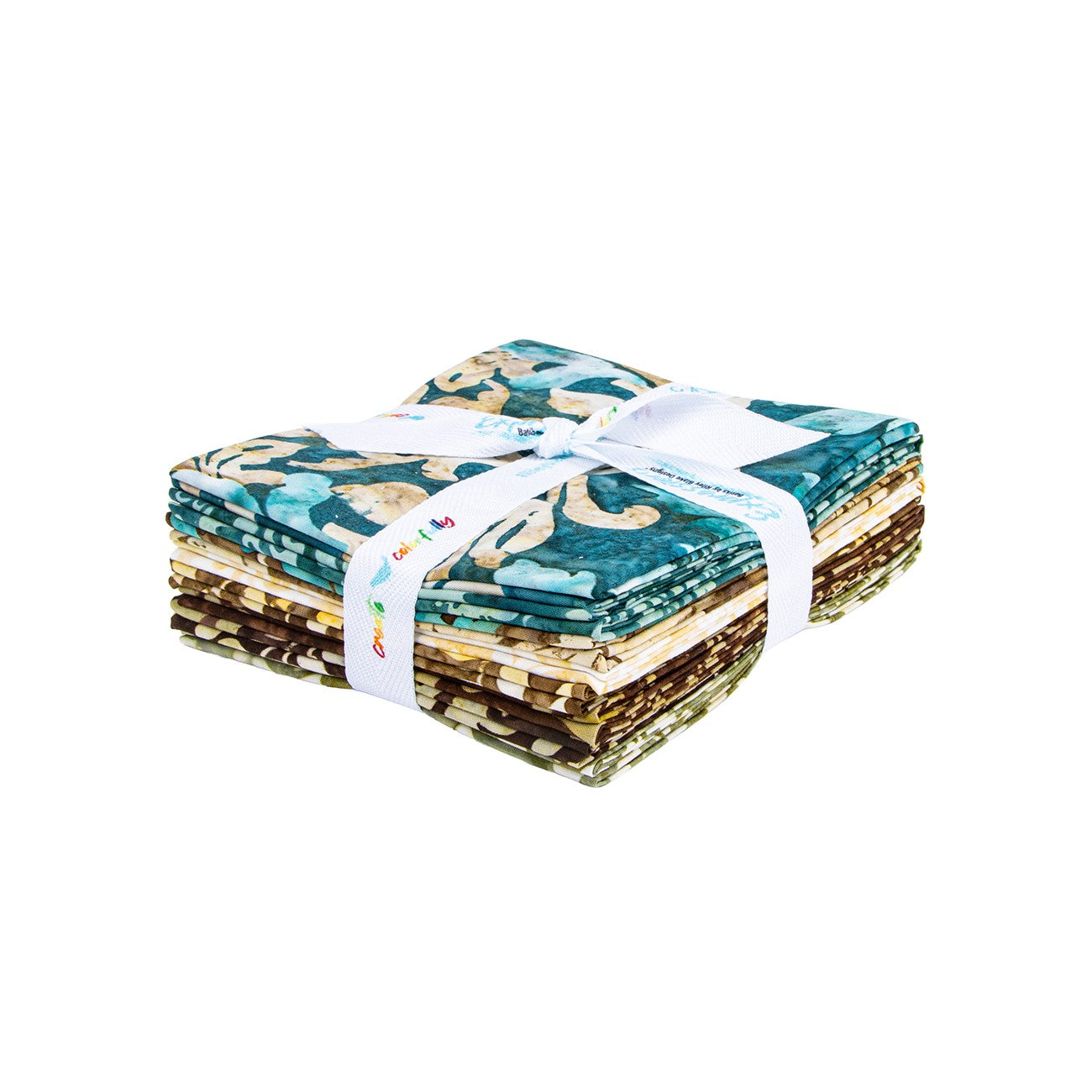Batiks Decorator Style Cedar Stone Fat Quarter Bundle A, 8 Pcs.
