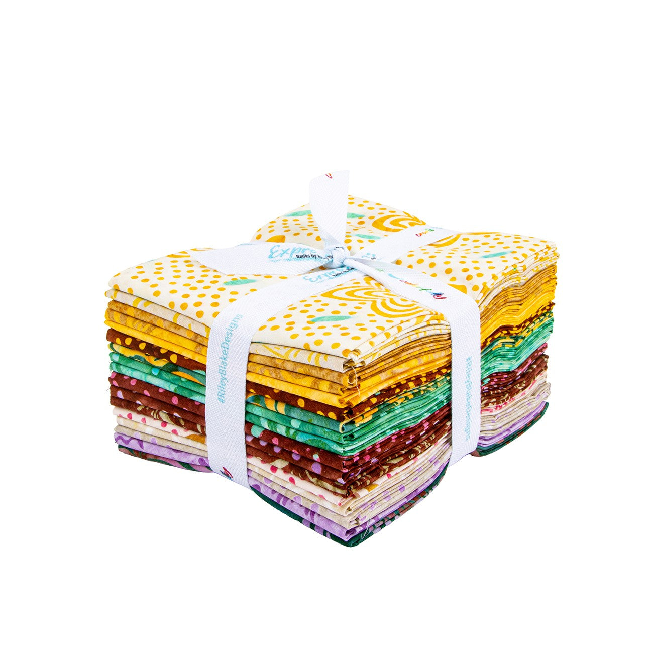 Batiks Ink & Nectar Fat Quarter Bundle, 17pcs