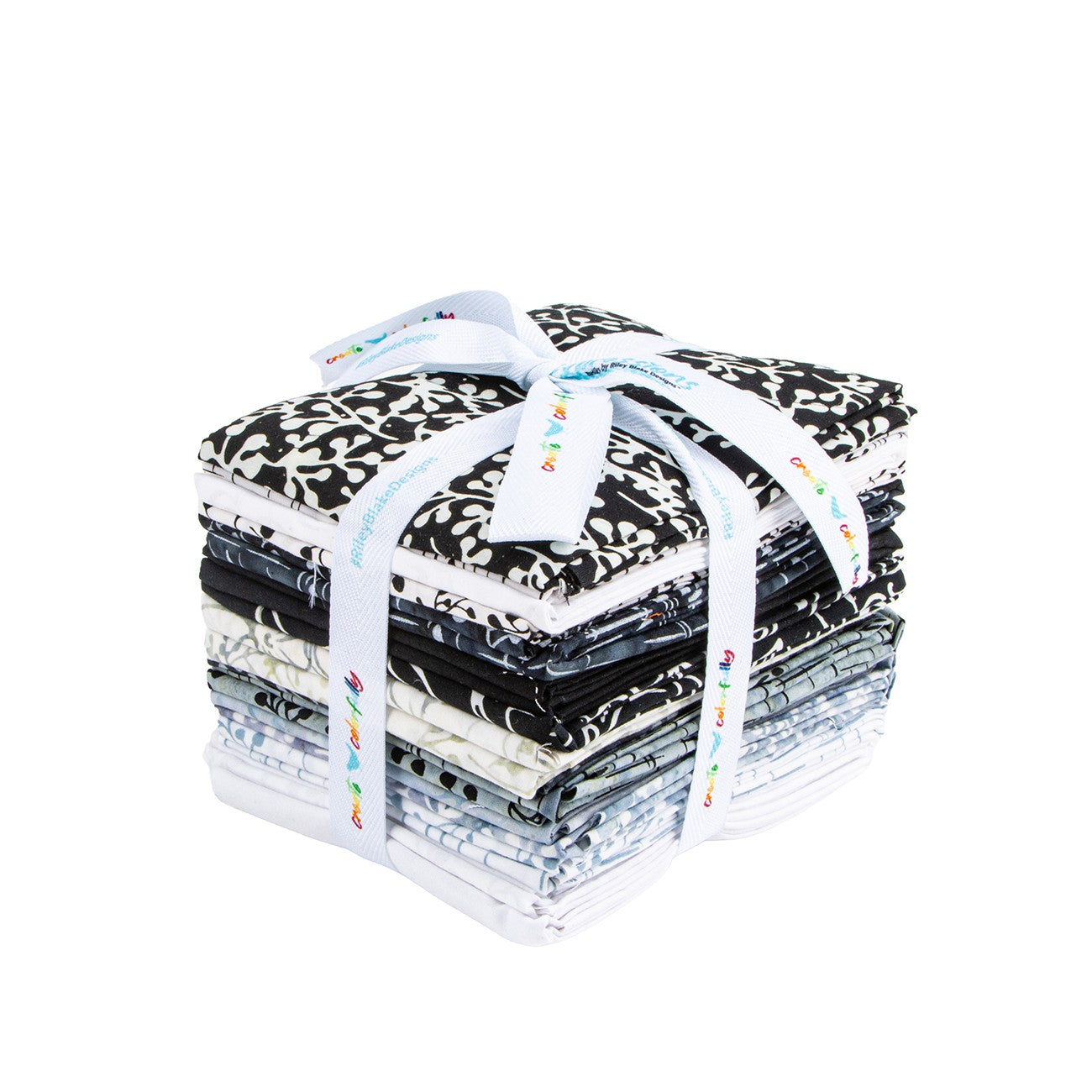 Batiks Flora Noire Fat Quarter Bundle 21 Pcs.