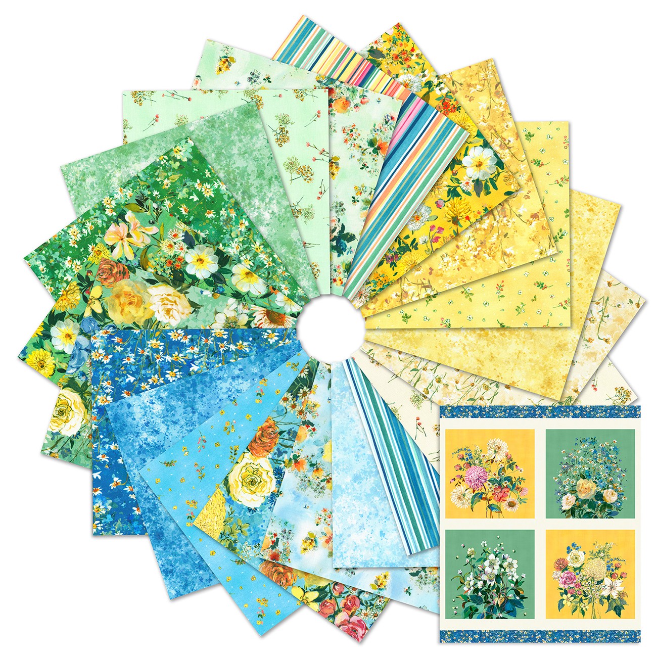 Fat Quarters Bloomfield Love, 21pcs/bundle