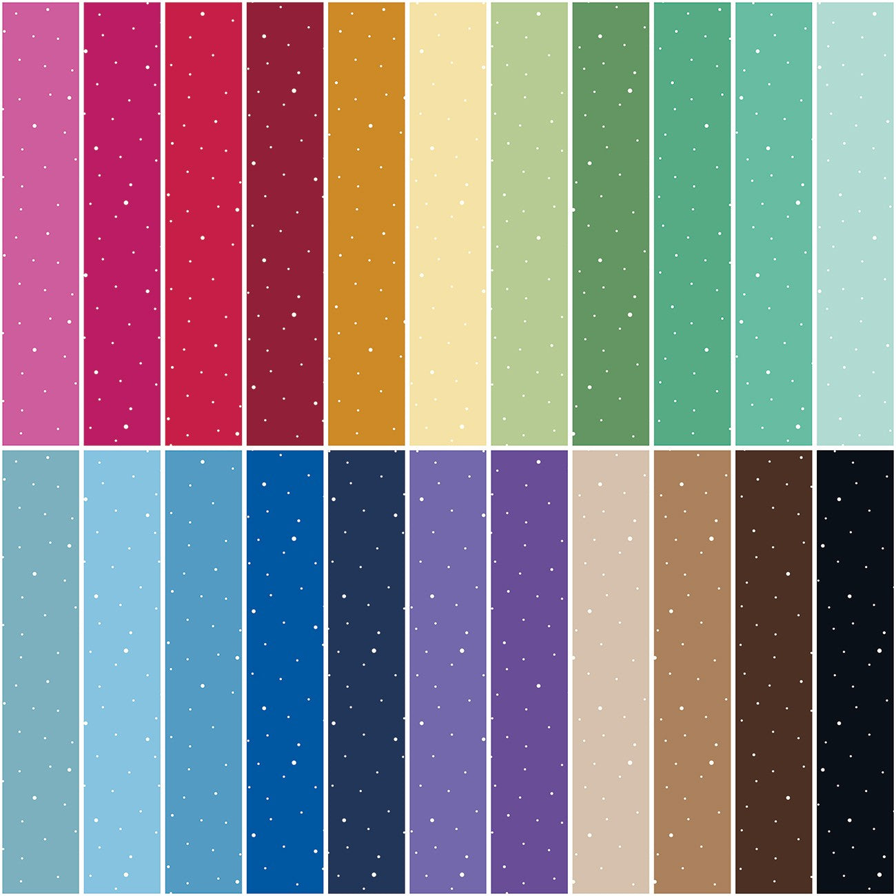Dapple Dot Fat Quarters, 22pcs (All New C640 SKUs)