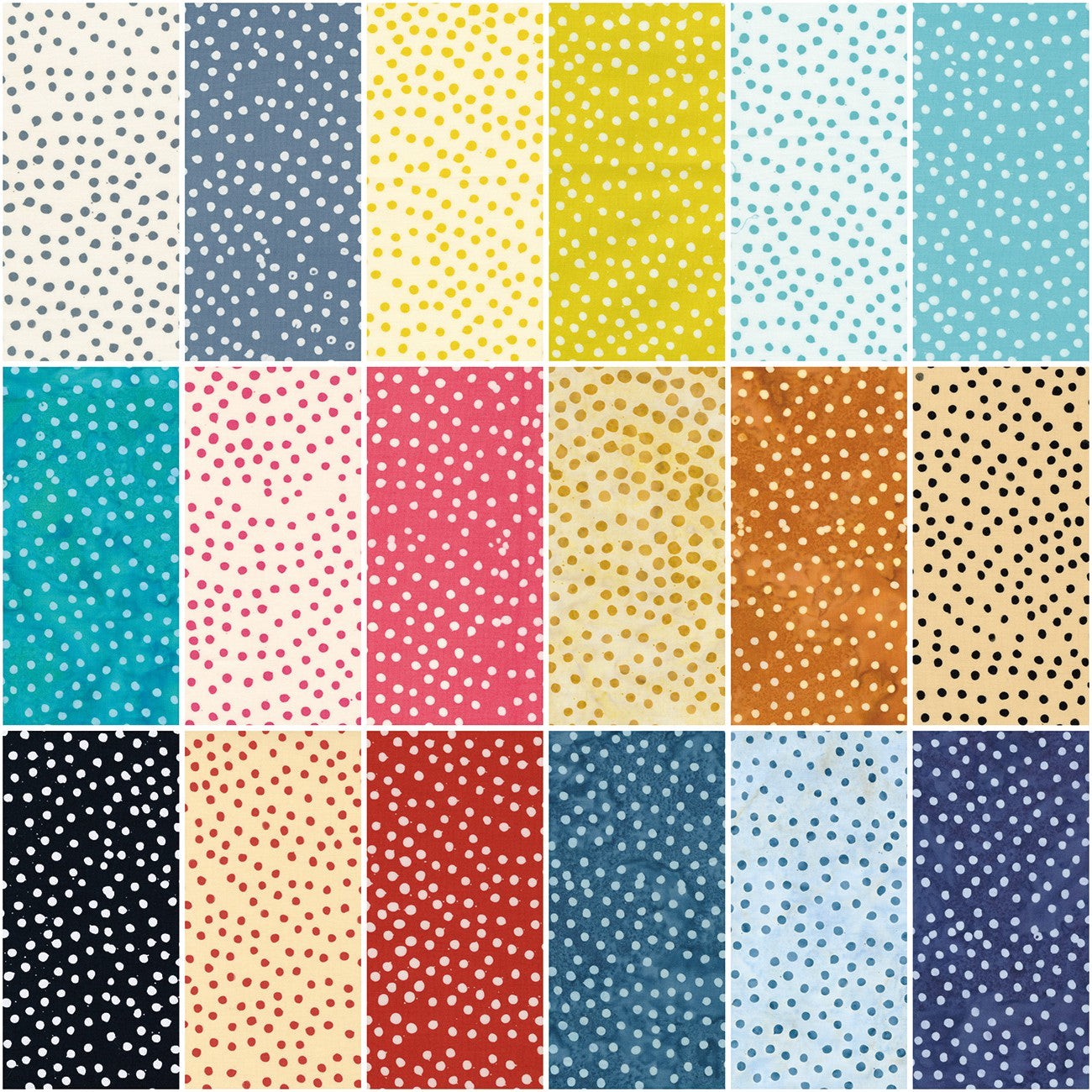 Batiks Basics Mini Pops Fat Quarter Bundle 18 Pcs.