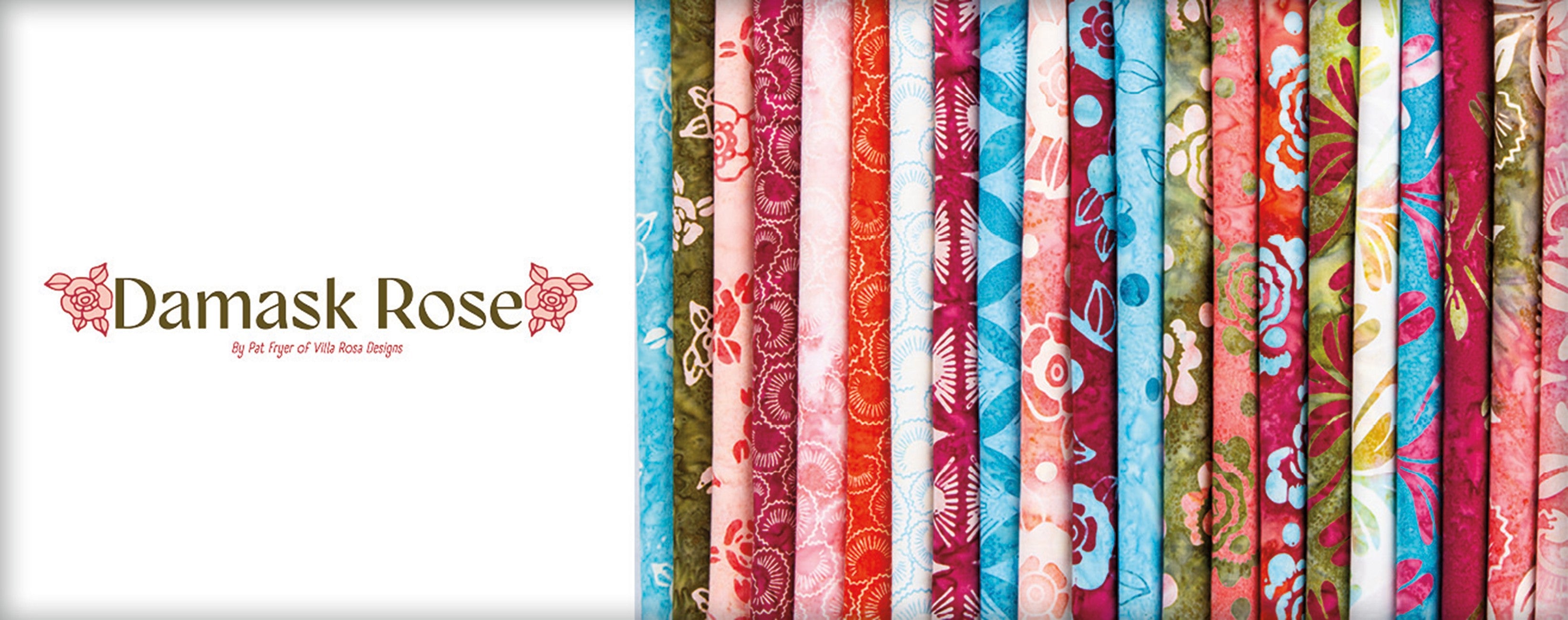 Batiks Damask Rose Fat Quarter Bundle 21 Pcs.