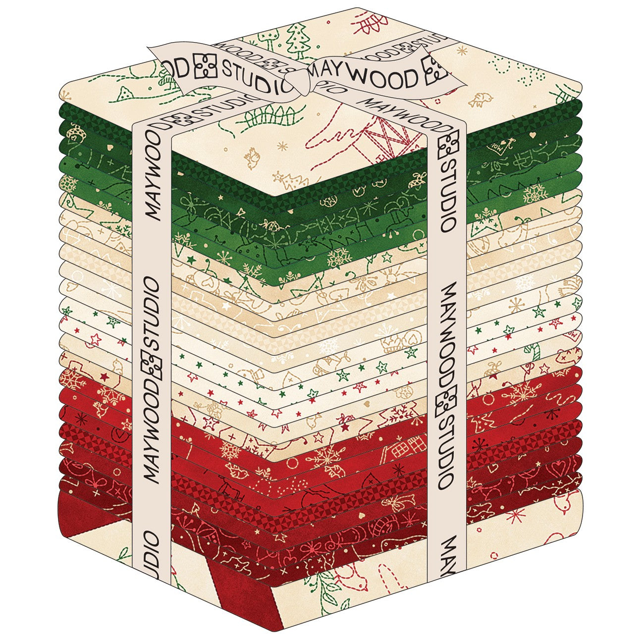 Fat Quarter Christmastime, 24pcs/bundle