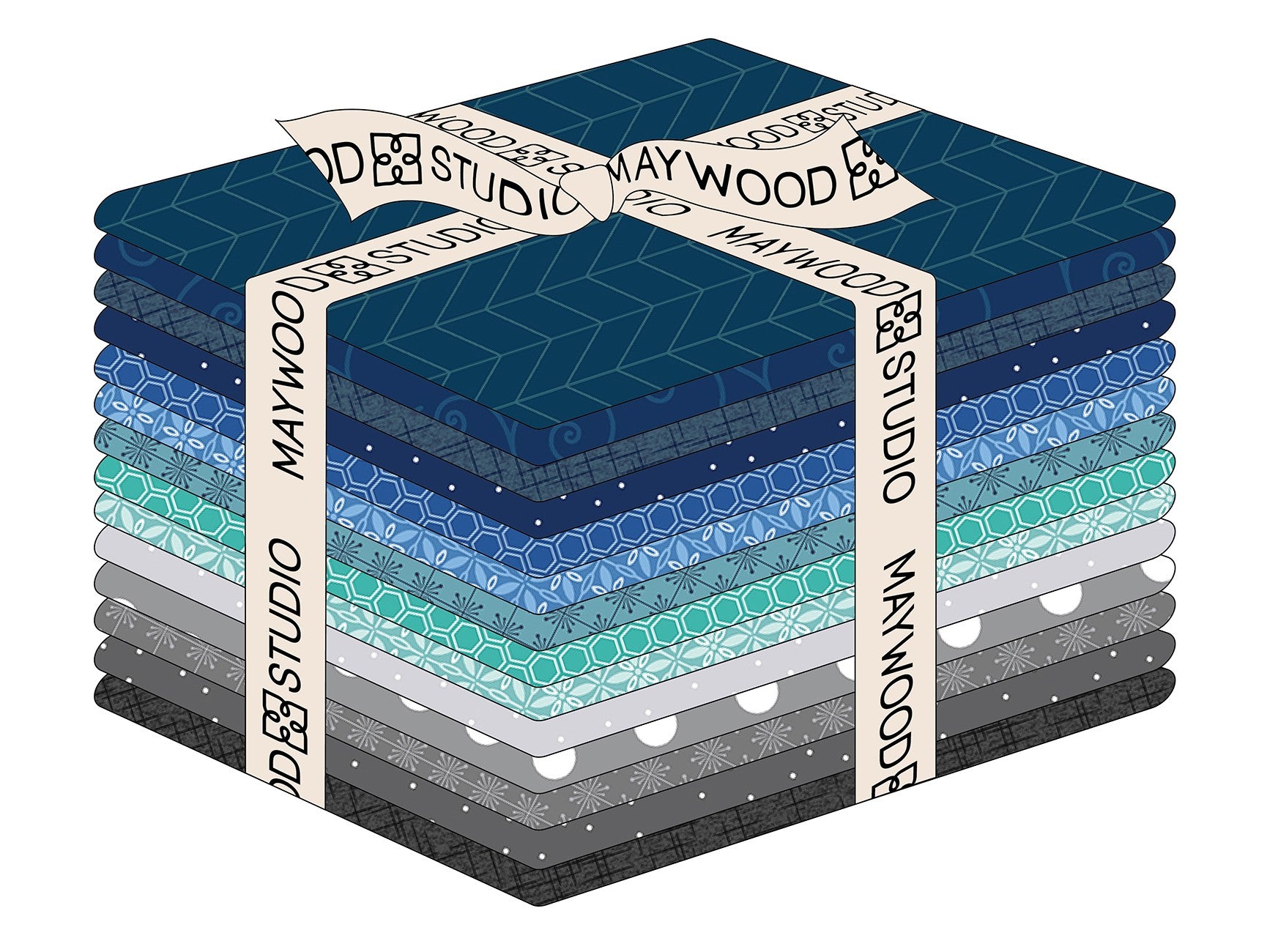 Fat Quarter Kimberbell Basics Maritime, 14pcs/bundle
