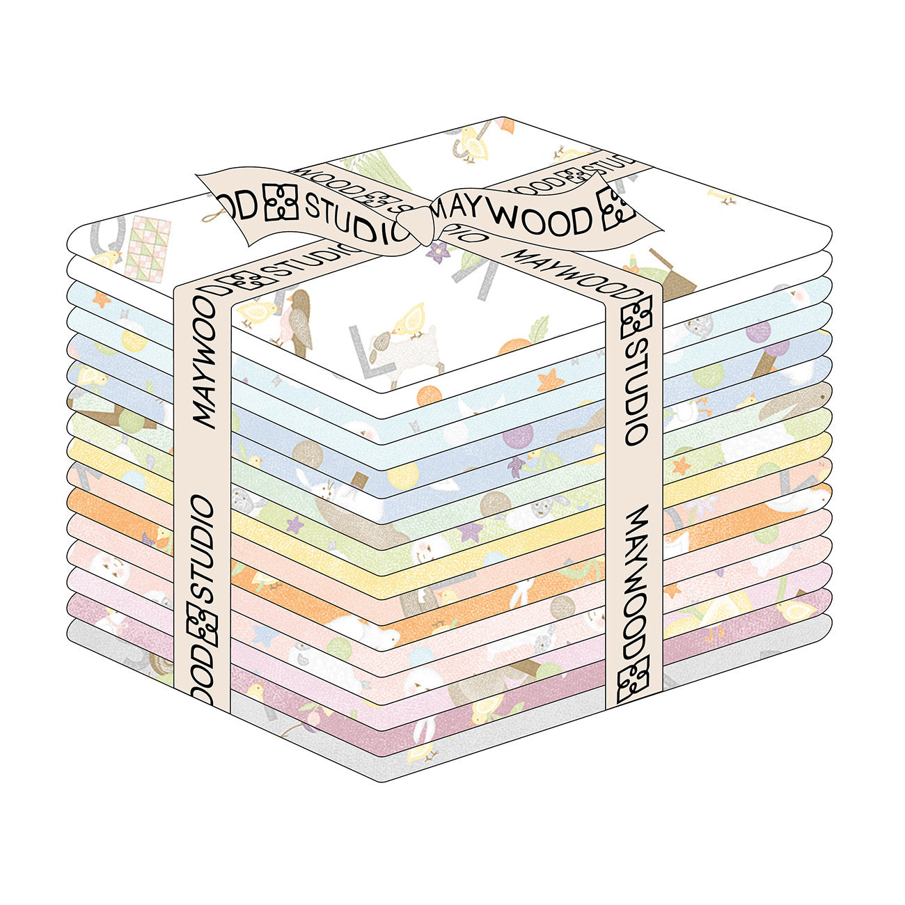 Fat Quarter Little Chicks Flannel, 16pcs/bundle