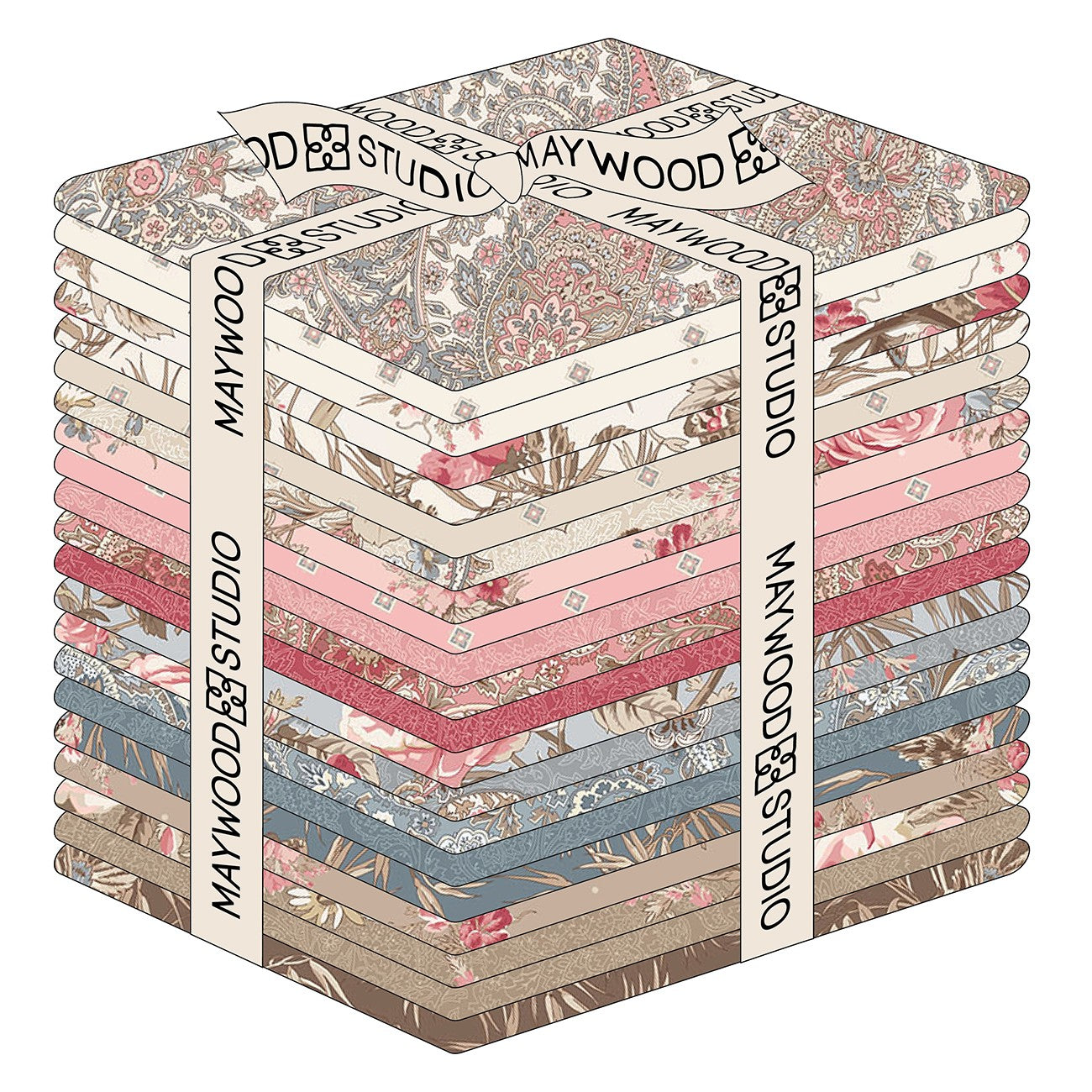 Fat Quarter Meadow Blush, 21pcs/bundle