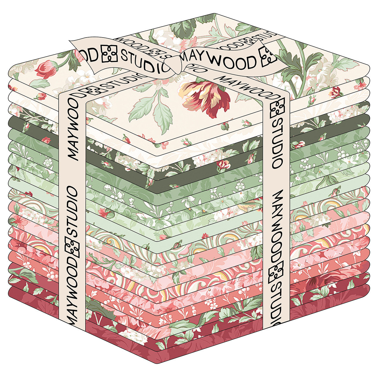 Fat Quarter Bundle Regal Rose, 19pcs/bundle