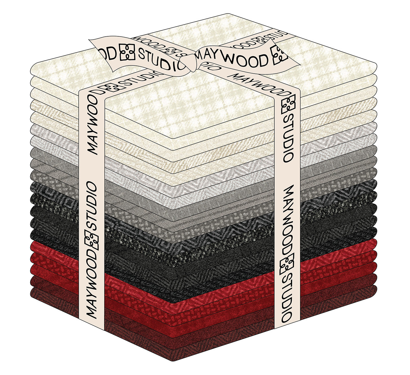 Fat Quarter, Woolies Flannel Winterberries, 20pcs/bundle