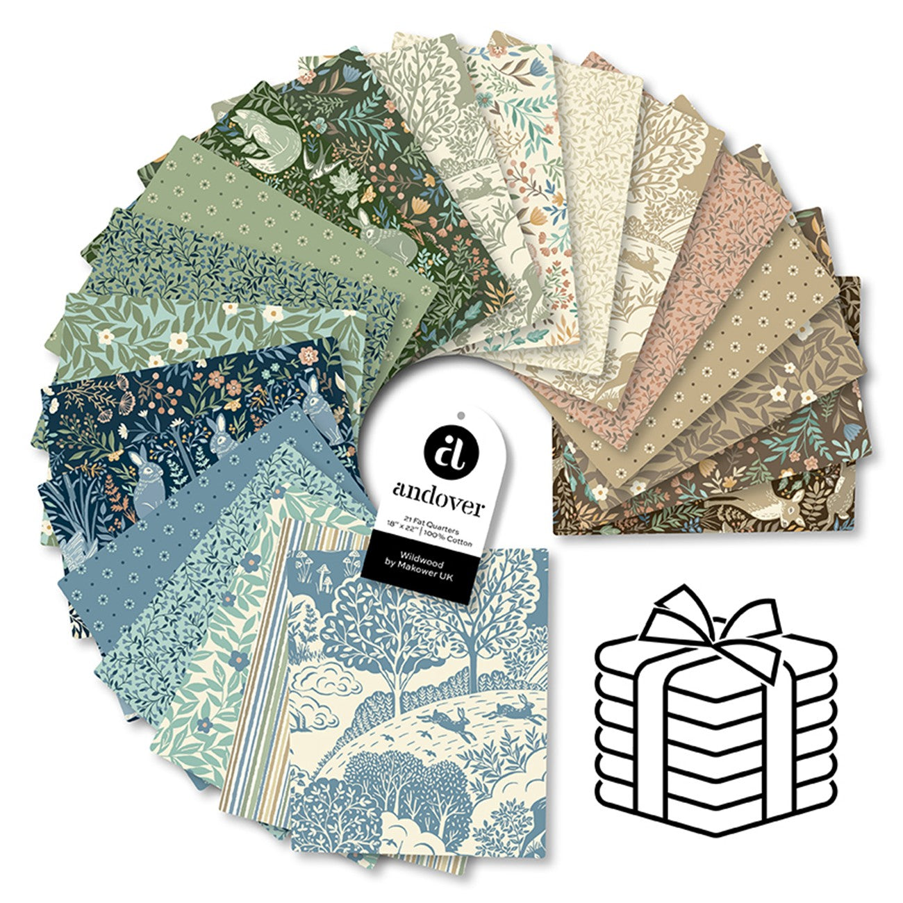 Wildwood - Fat Quarter Bundle - 21 Cuts Each