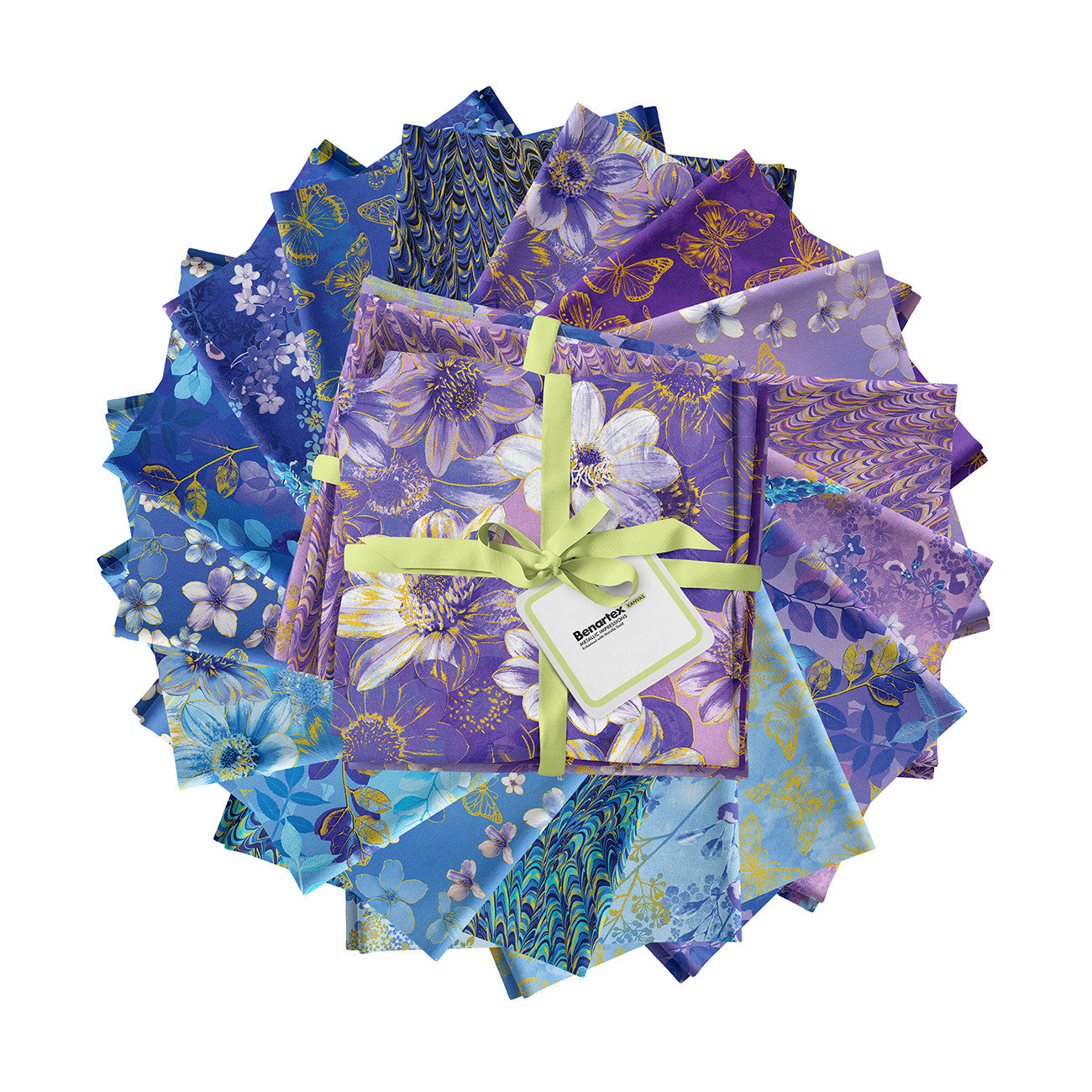Fat Quarter Metallic Impressions, 17pcs/bundle