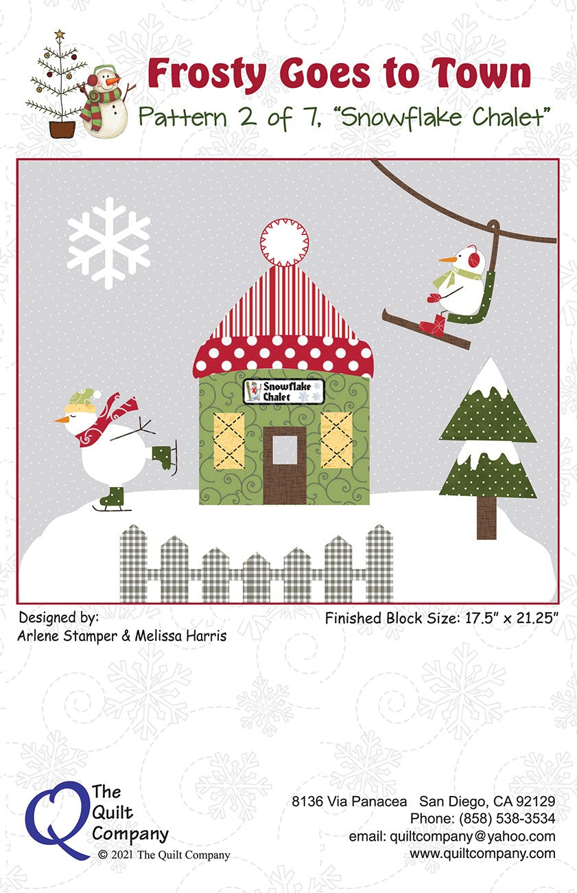 Snowflake Chalet - Frosty Block of the Month Pattern 2