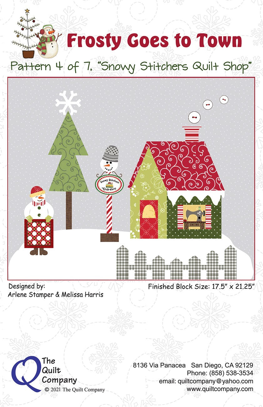 Snowy Stitchers Quilt Shop - Frosty Block of the Month Pattern 4