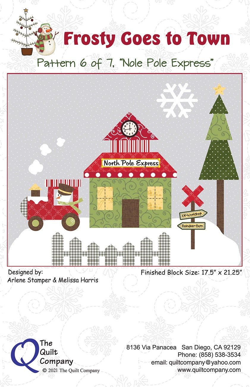 North Pole Express - Frosty Block of the Month Pattern 6