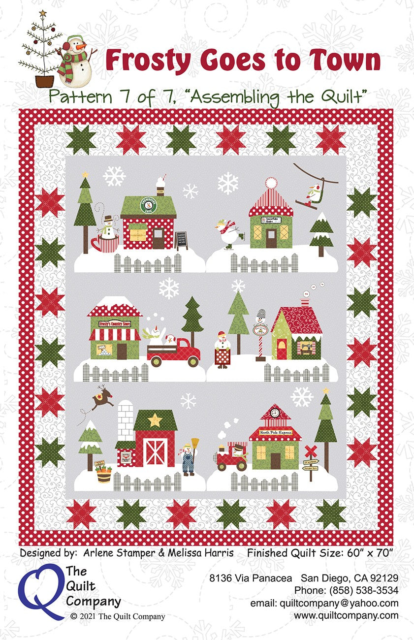 Assembling the Quilt - Frosty Block of the Month Pattern 7