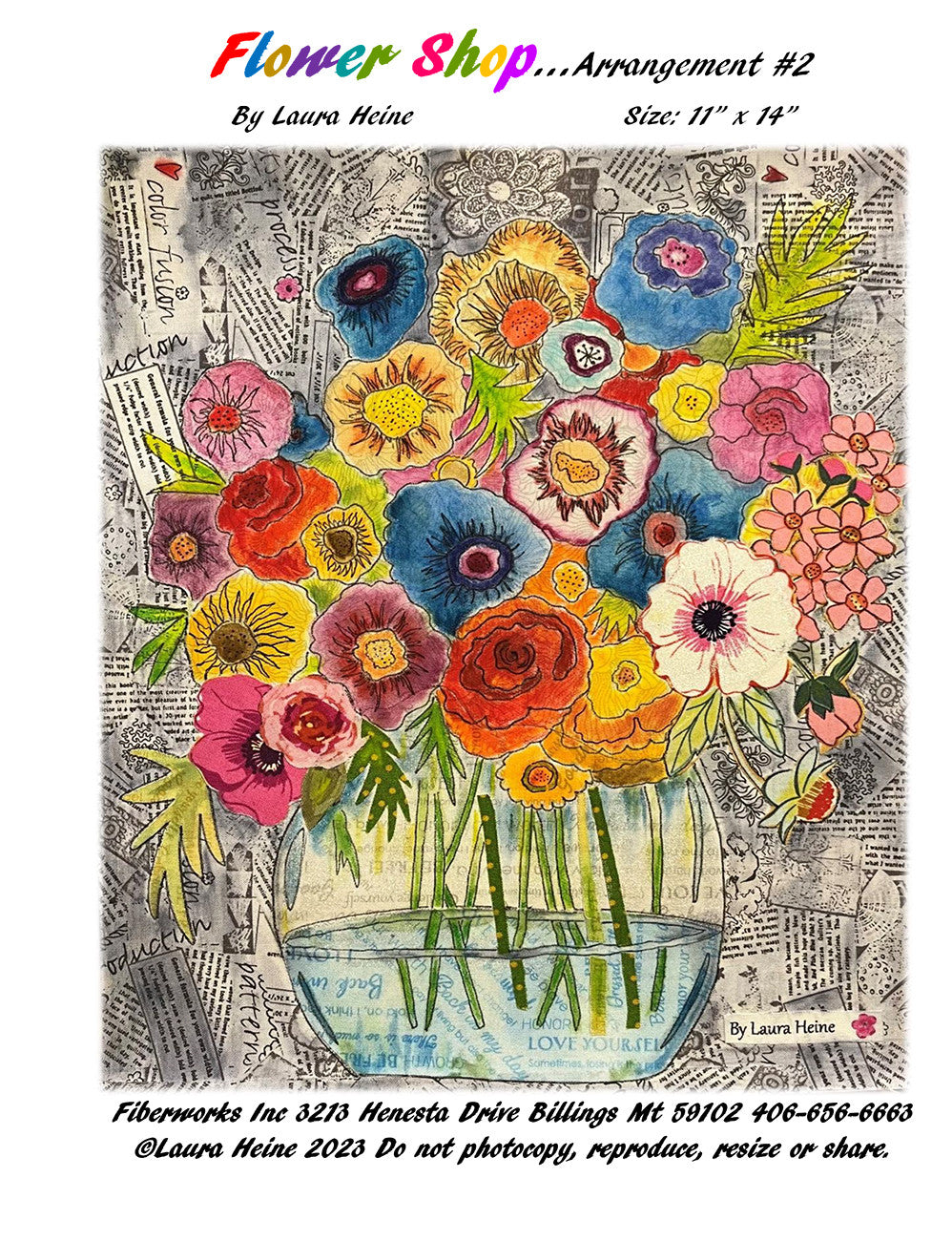 Flower Shop Arrangement #2 Collage