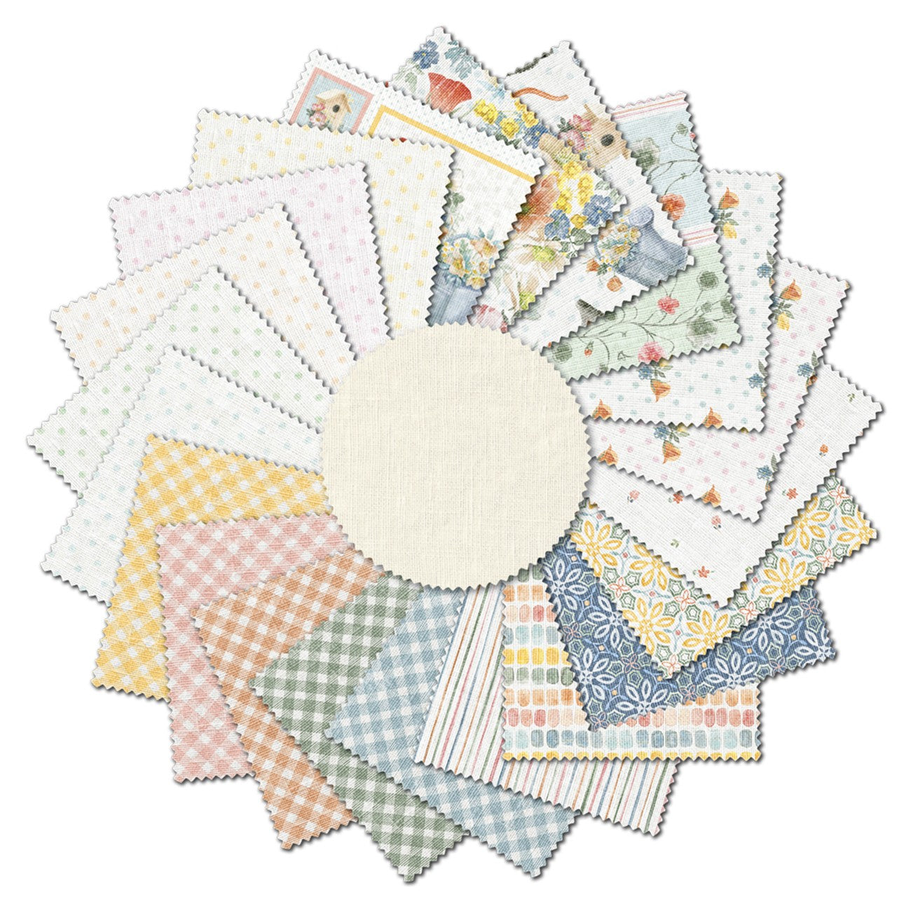 10in Squares Gardenscape, 42pcs/bundle