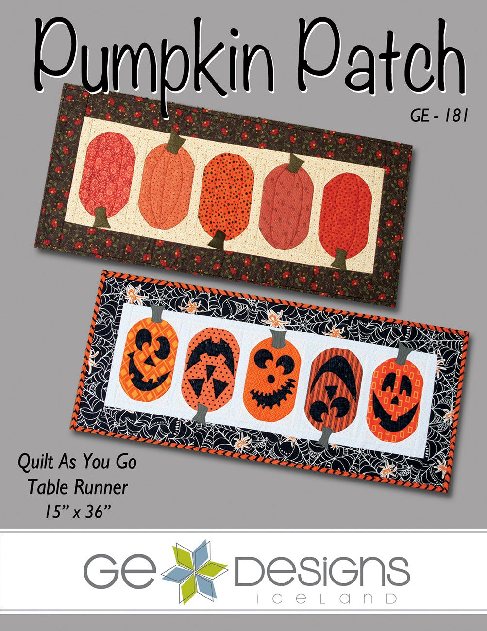 Pumpkin Patch Table Runner Quilt As you Go