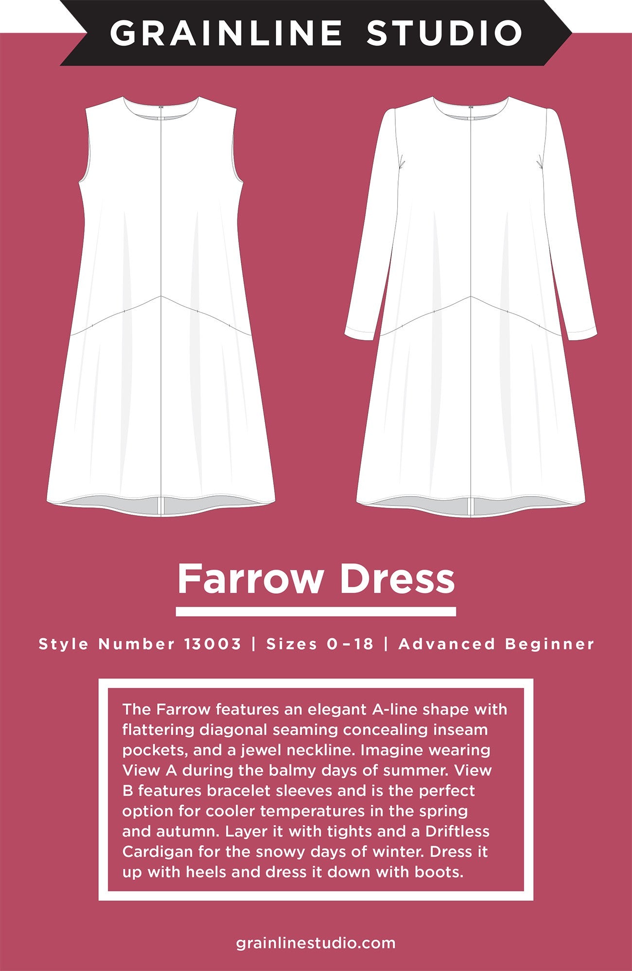 Farrow Dress Sizes 0-18
