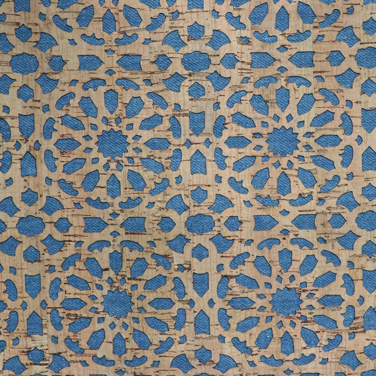 Denim Backed Mandala Pro Lite Cork 1/2 yard