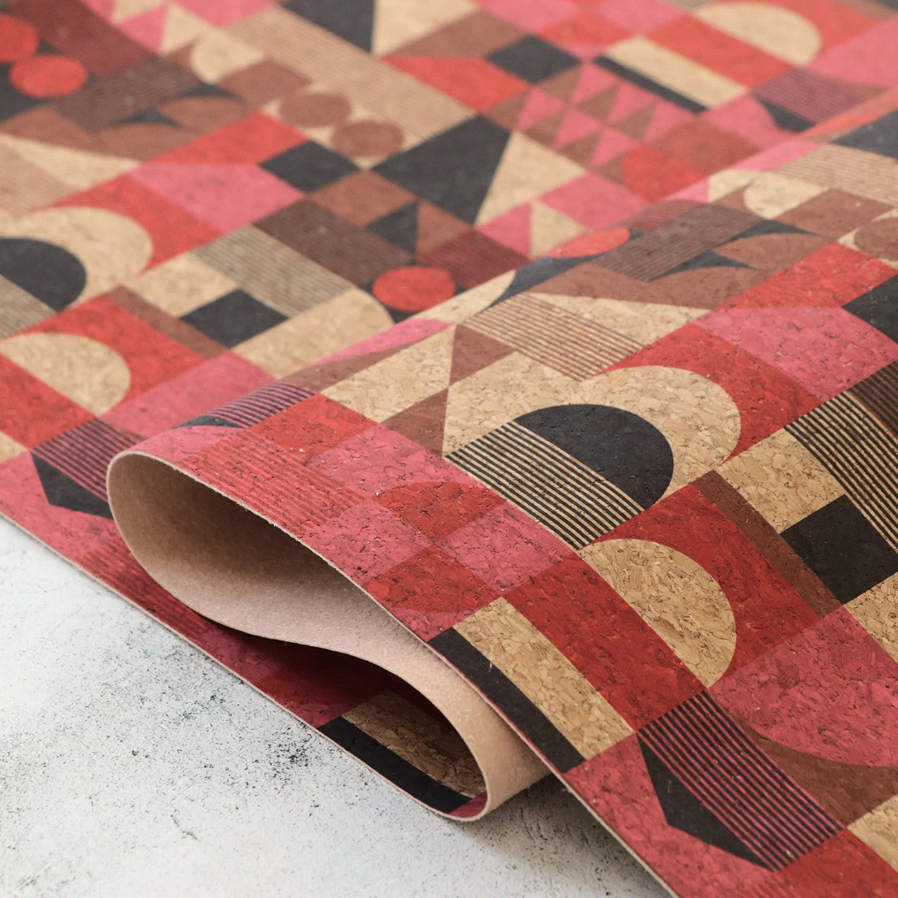 Mid-Century Modern Cork 1/2yd