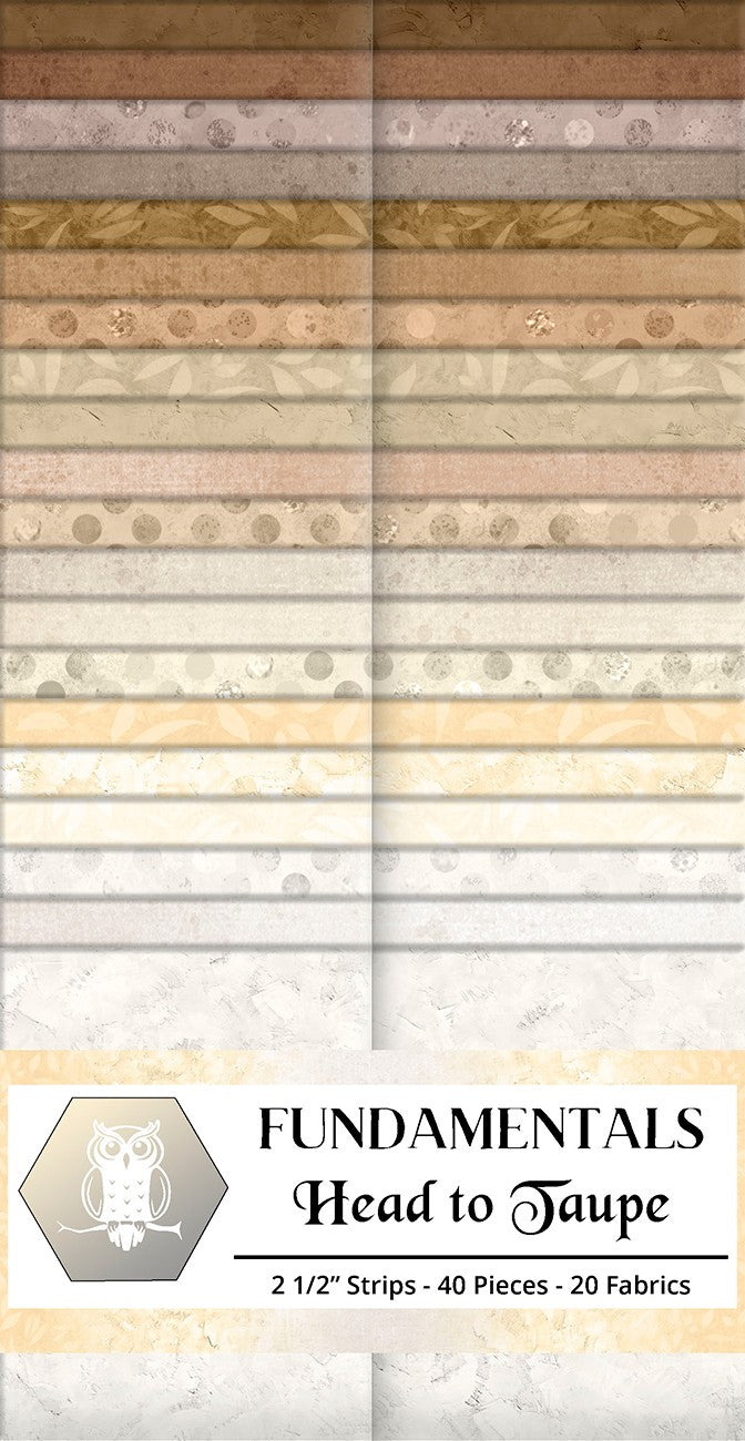 2.5in Strips Fundamentals: Head to Taupe 40pcs