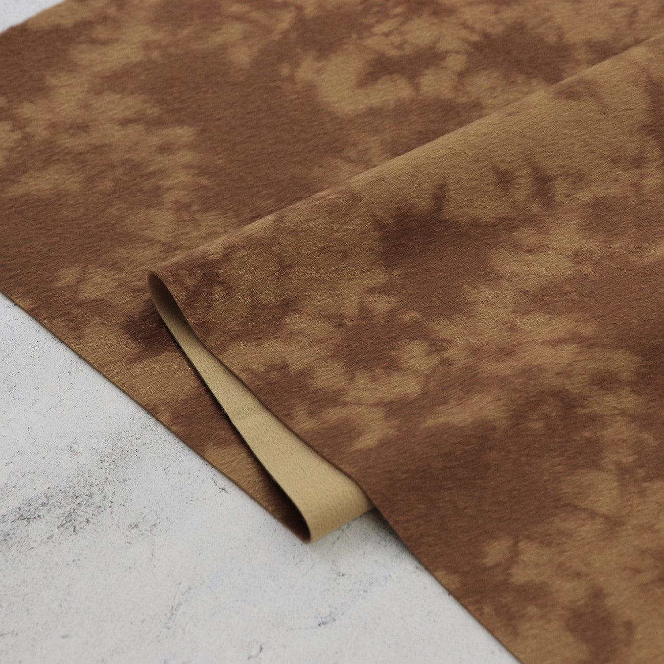 Tie Dye Tonal Carmel Faux Fur 1/2yd