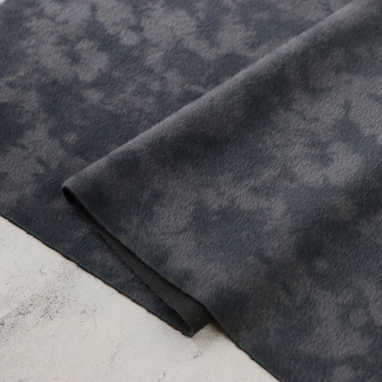 Tie Dye Tonal Slate Faux Fur 1/2yd