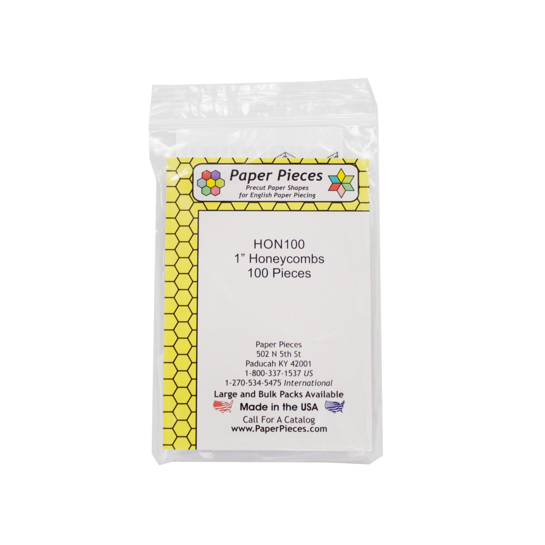 Paper Piece Honeycomb Pack 1in 100pc