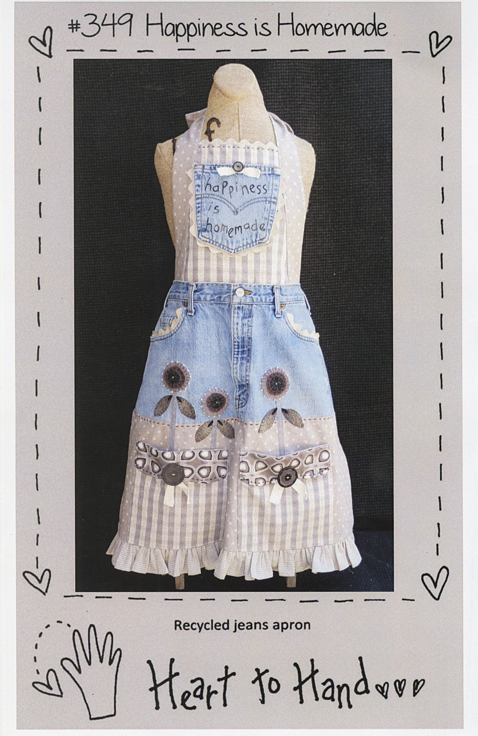 Happiness I Homemade Recycled Jeans Apron