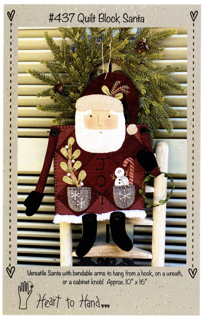 Quilt Block Santa