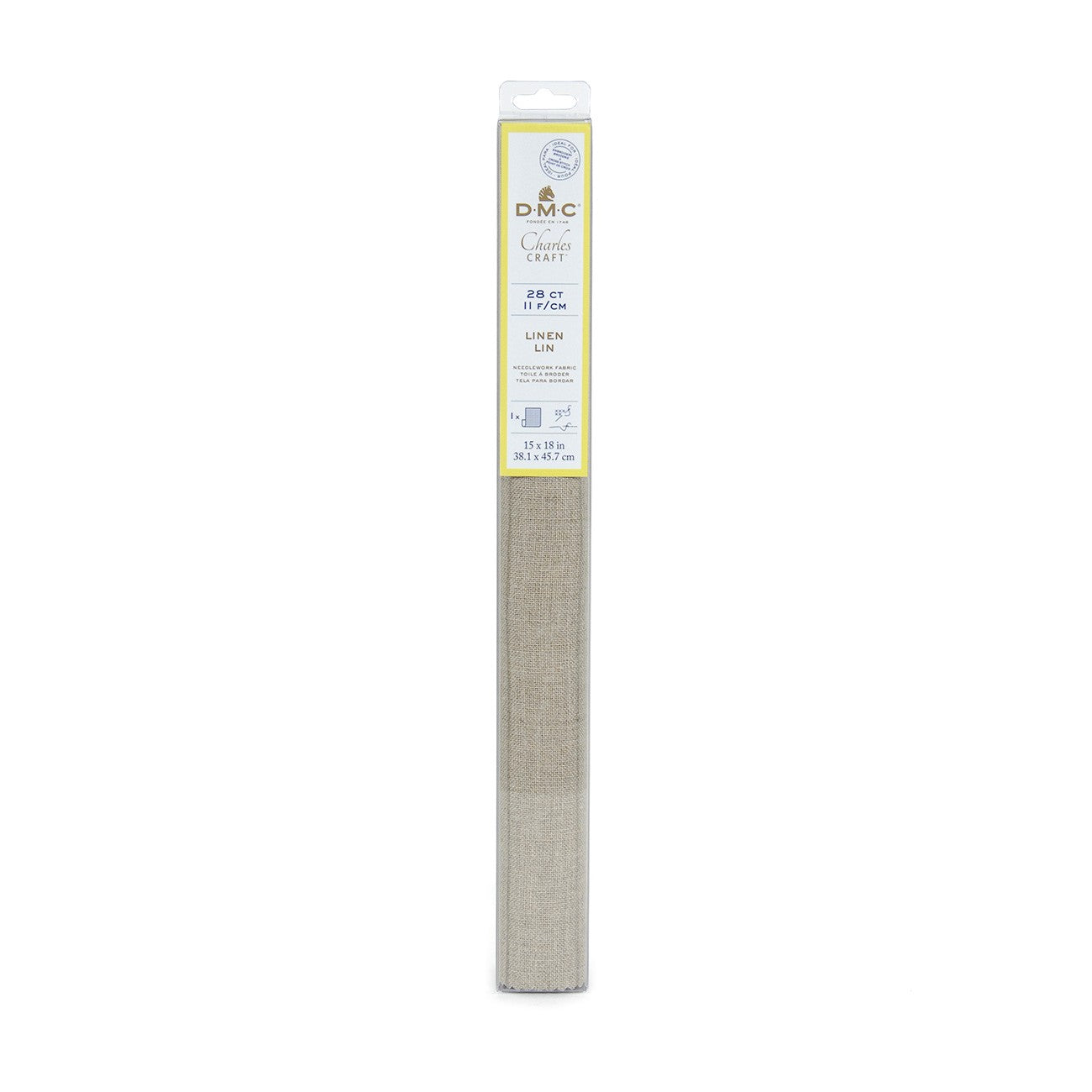 100% Linen 28ct 15" X 18" Beige