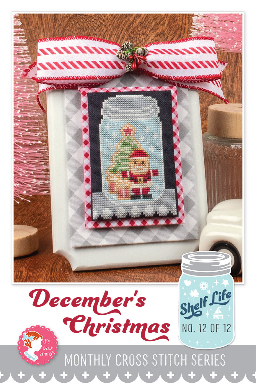 December's Christmas Shelf Life Cross Stitch Pattern