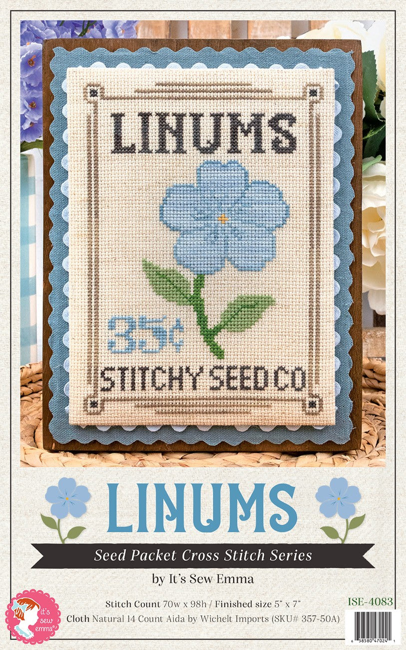 Linums Seed Packet Cross Stitch Pattern