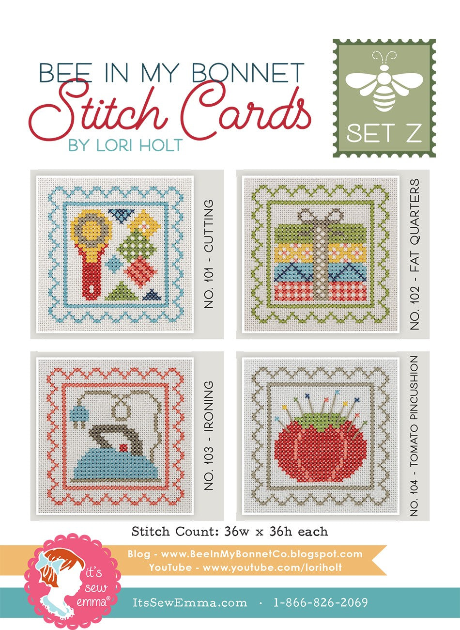 Bee In My Bonnet Stitch Cards Set Z