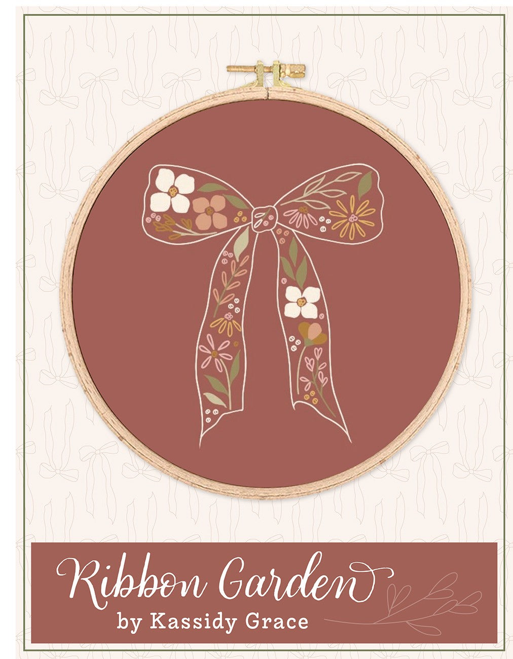 Ribbon Garden Embroidery Pattern