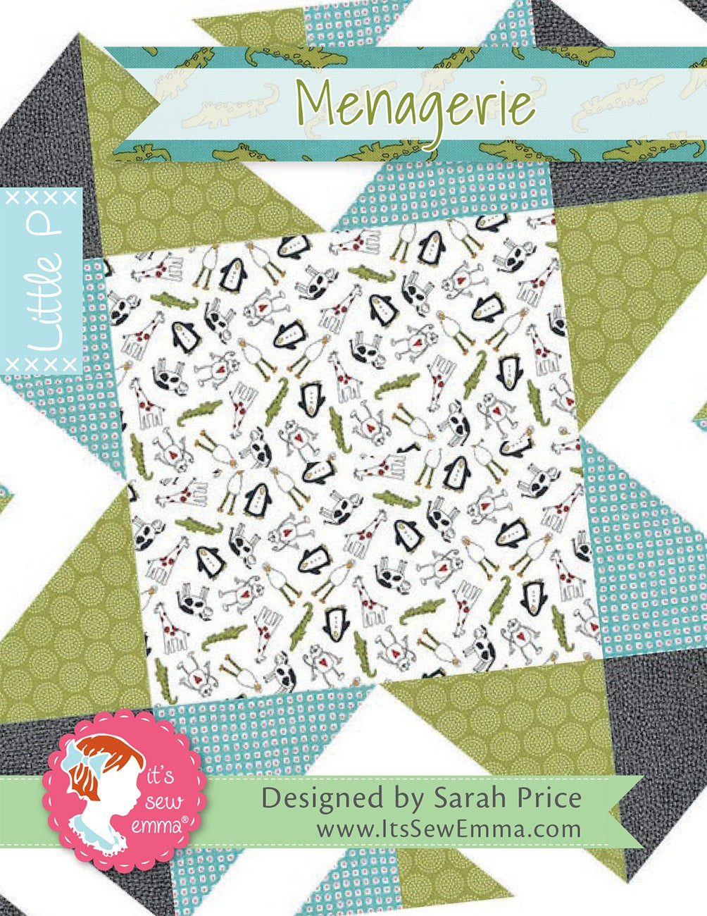Menagerie Little P Quilt Pattern