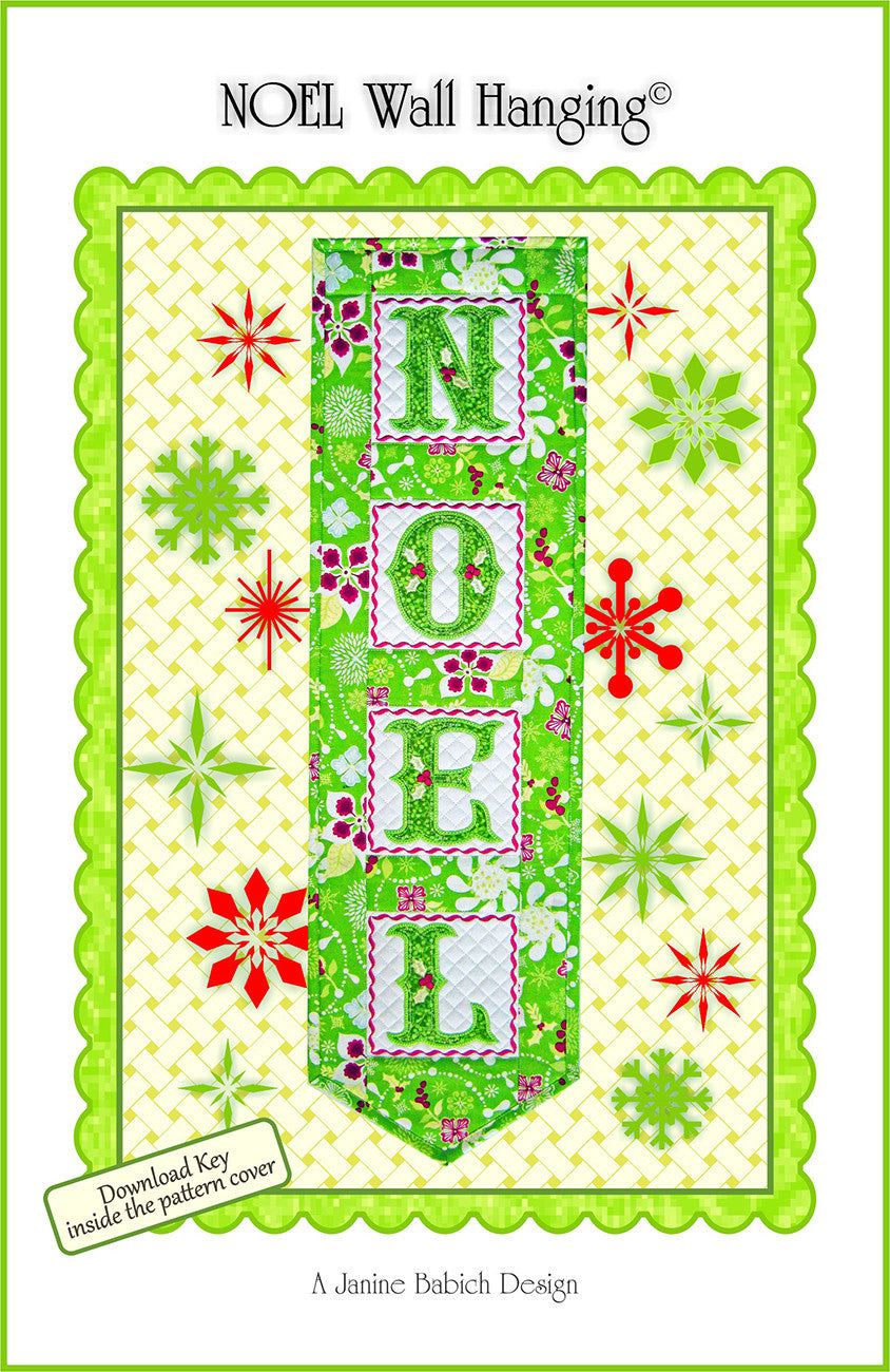 Noel Wall Hanging Machine Embroidery
