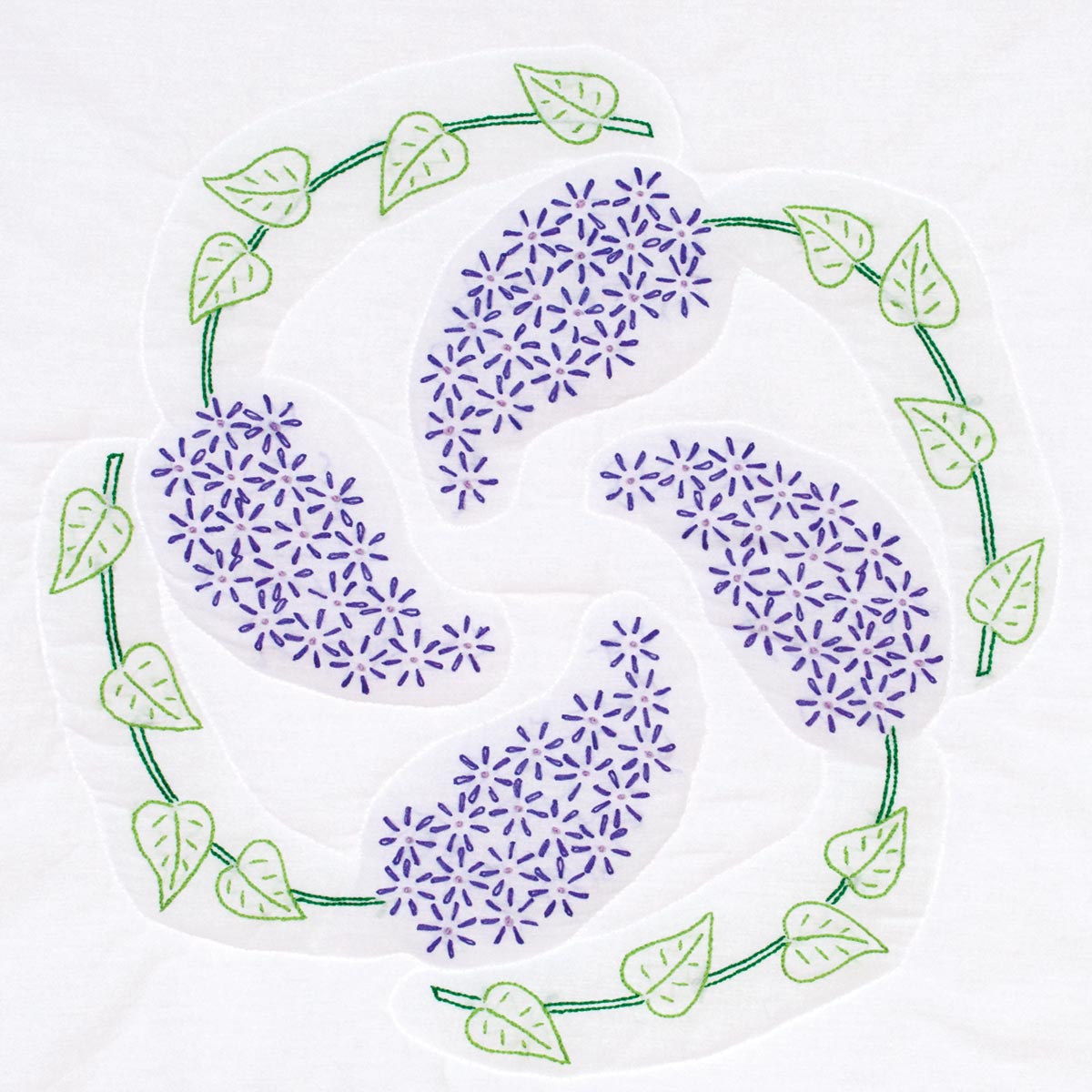 Lilacs 18″ Quilt Blocks