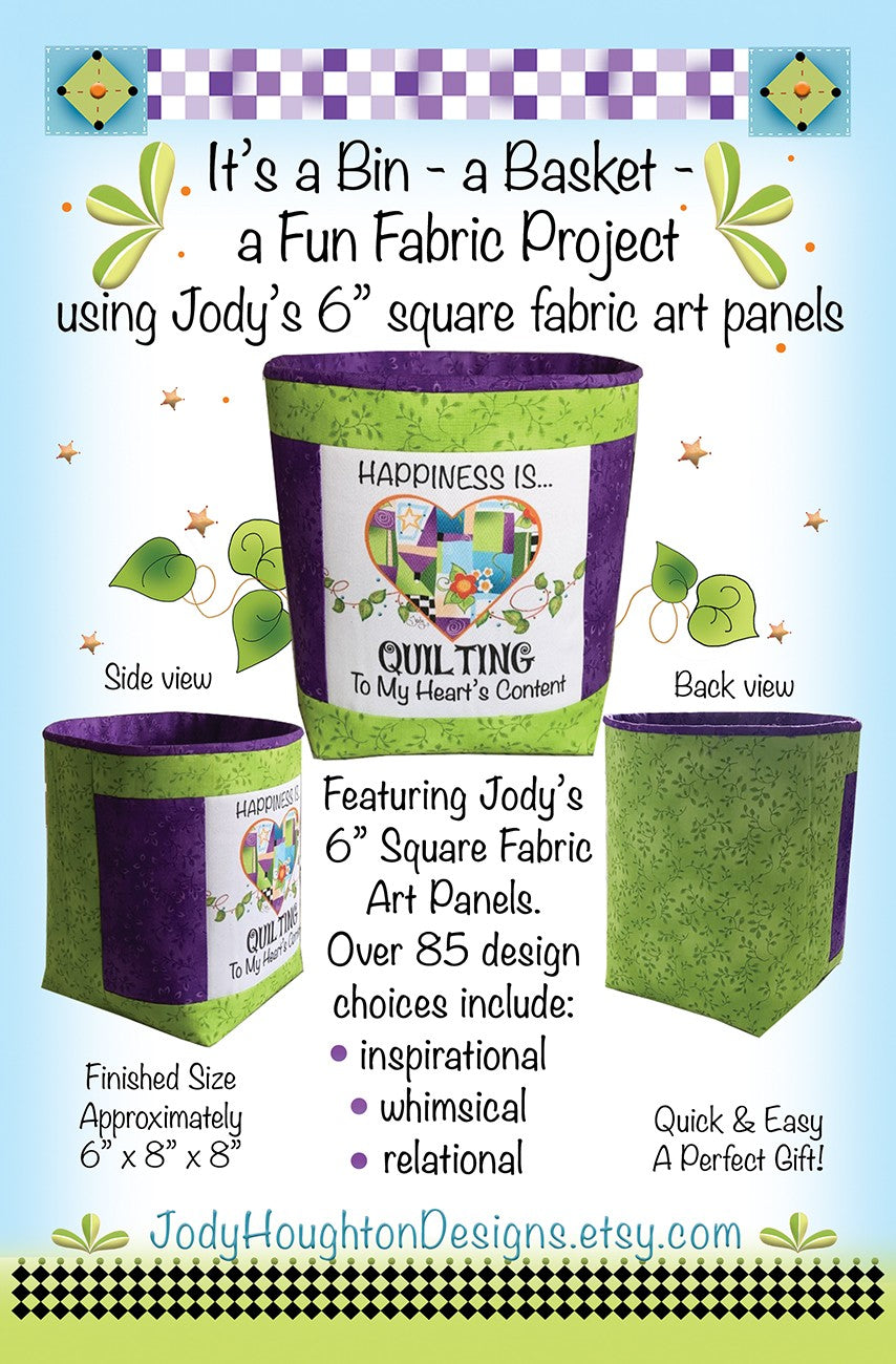 Fabric Basket for 6in Art Panels