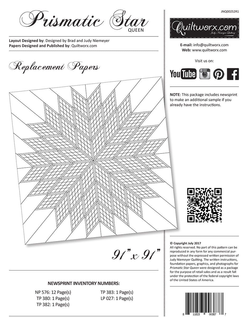 Prismatic Star Queen Replacement Papers