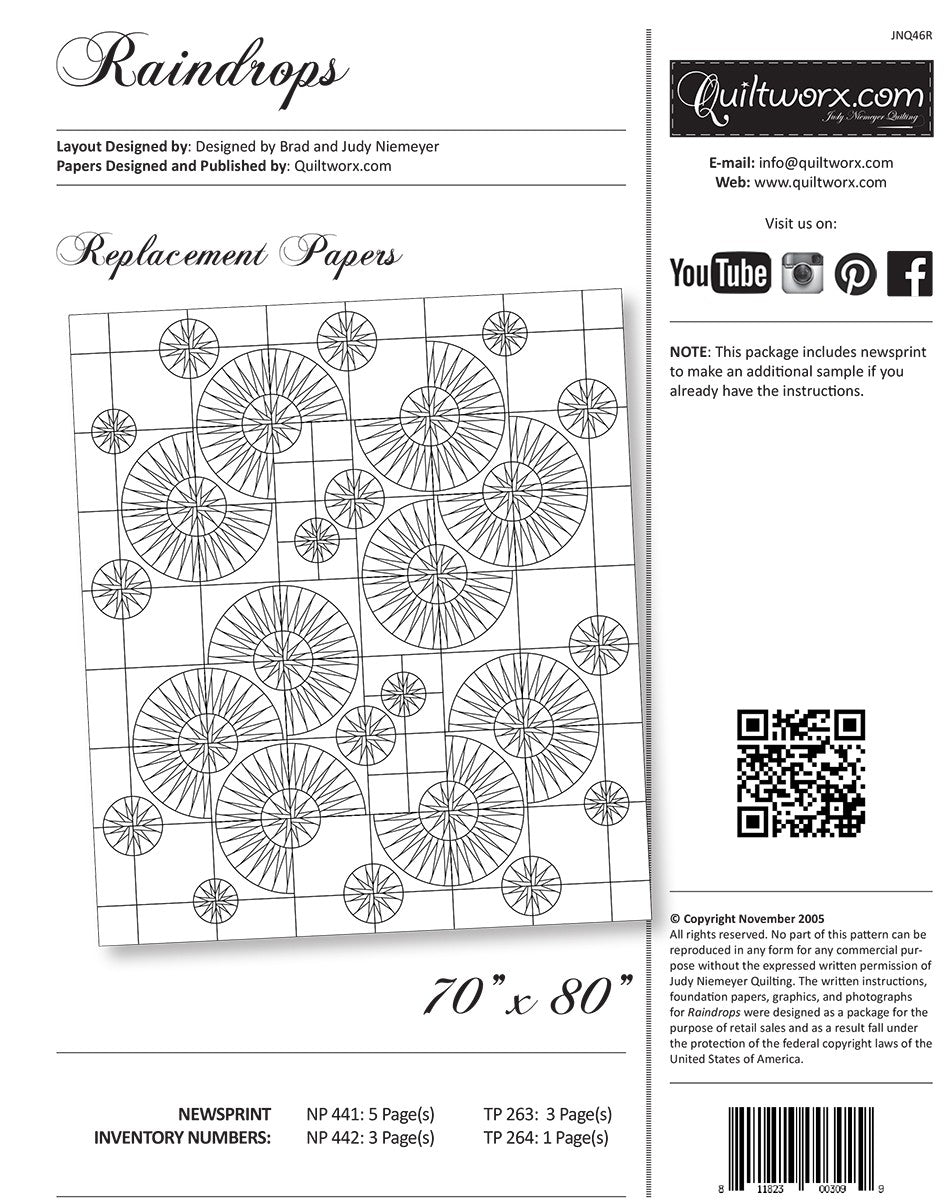 Raindrops Replacement Papers