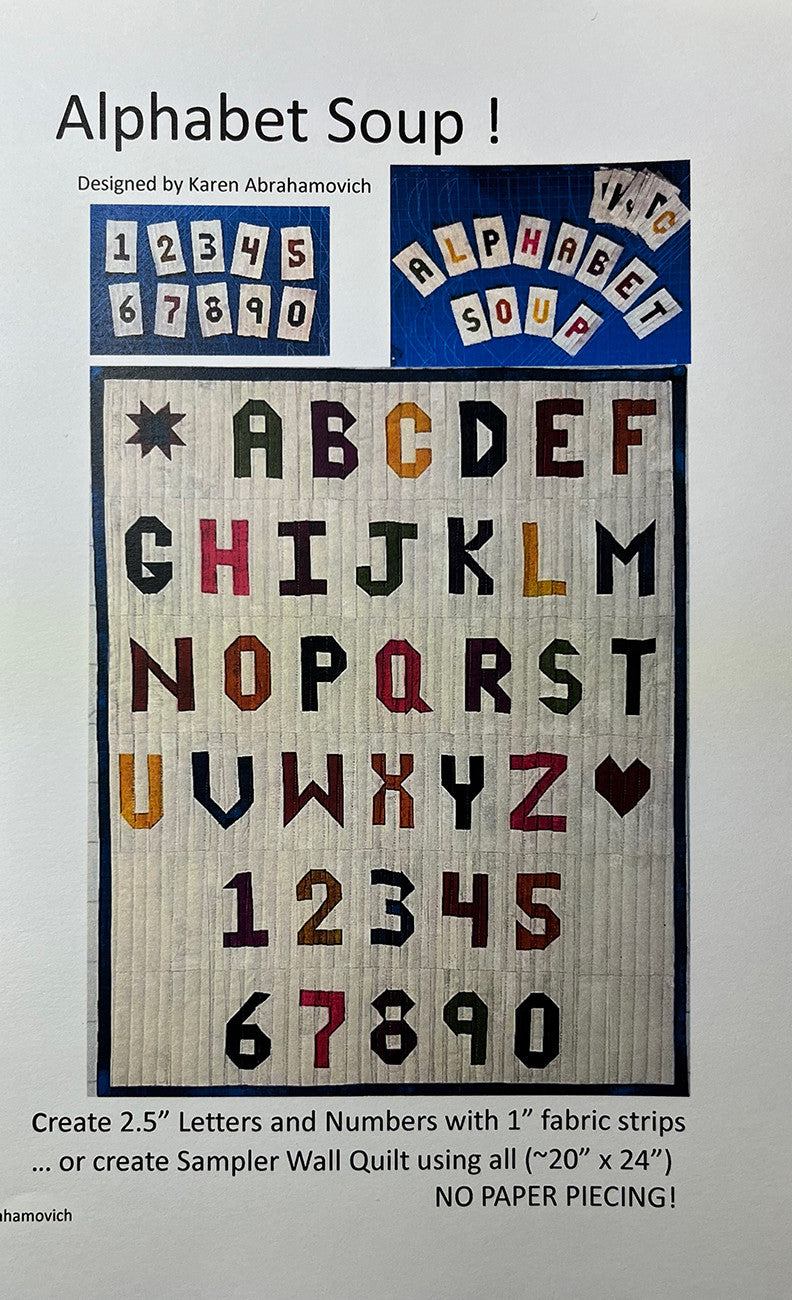 Alphabet Soup Quilt Pattern