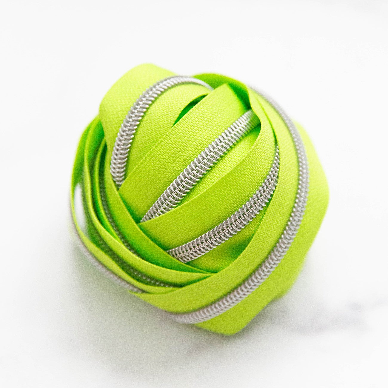 Zippers By the Yard Granny Smith 3yds