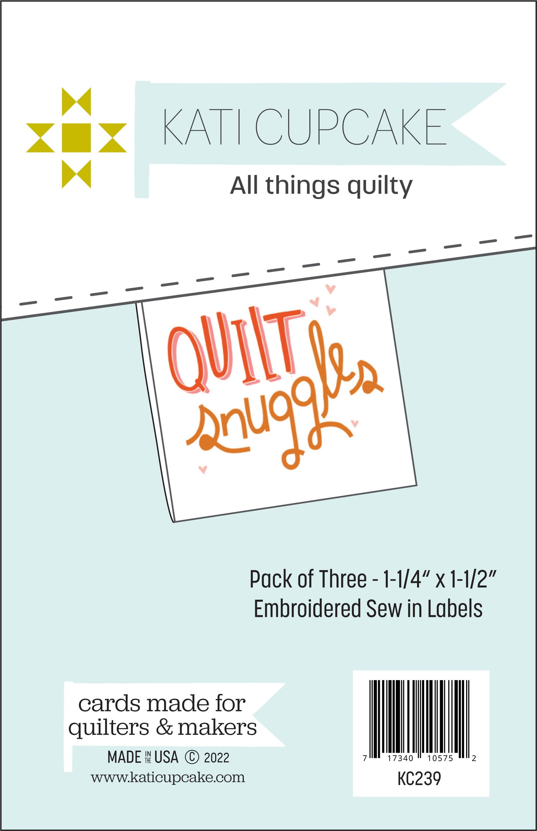 Quilt Snuggles Sew In Label
