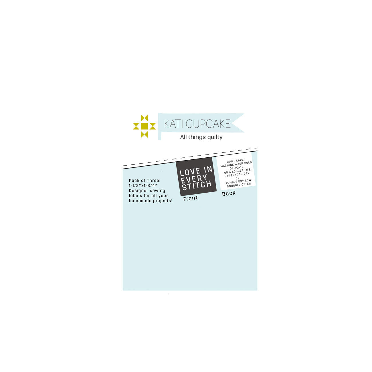 Love In Every Stitch Grey Sew In Labels