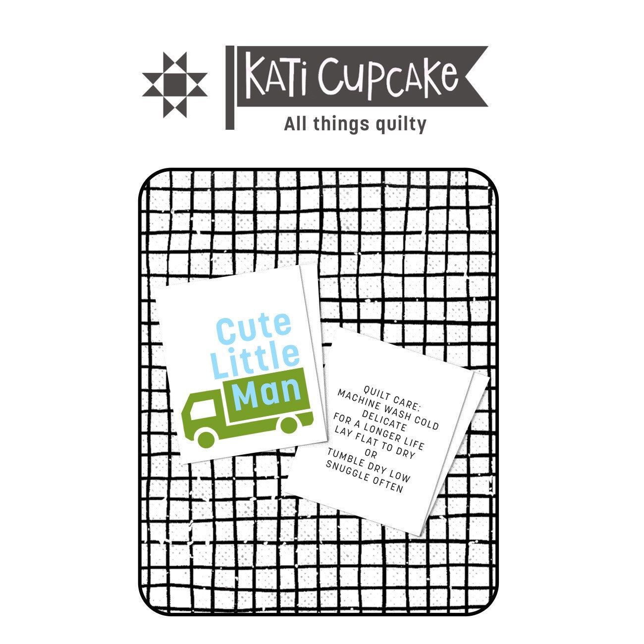 Cute Little Man - Designer Woven Labels