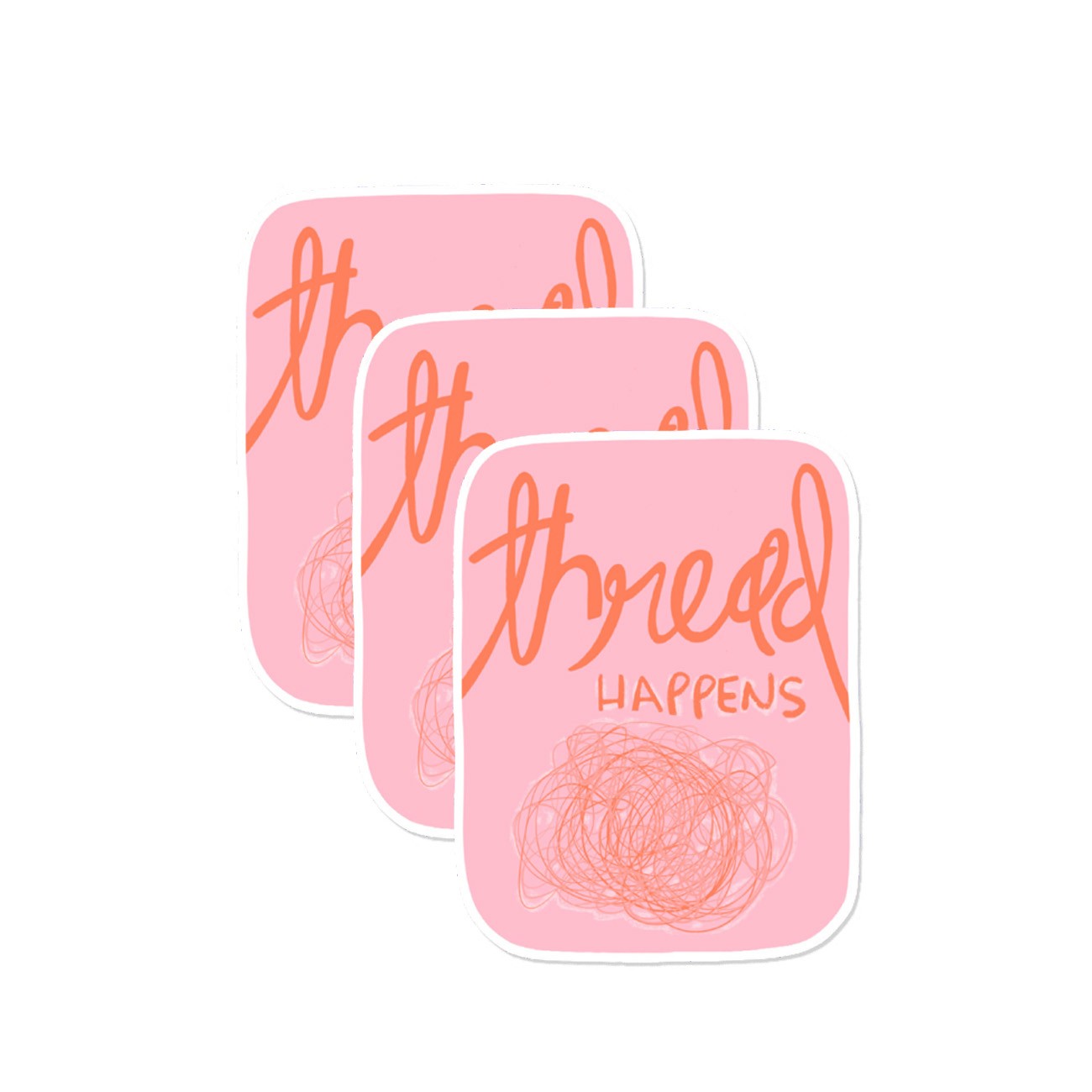 Thread Happens Sticker 3pk