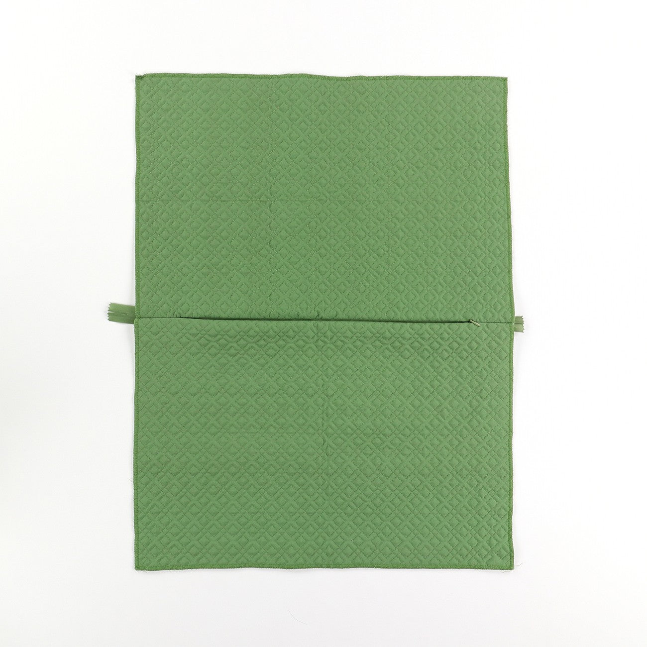 Green Quilted Pillow Cover Blank