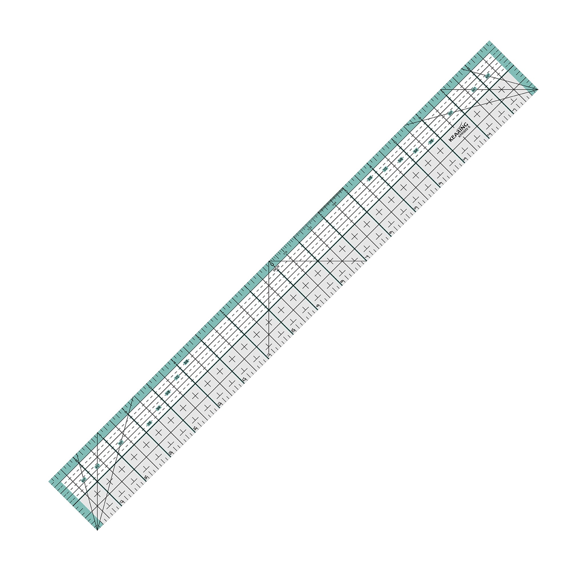 Patchwork Quilting Ruler with Metal Cutting Edge 2in x 18in